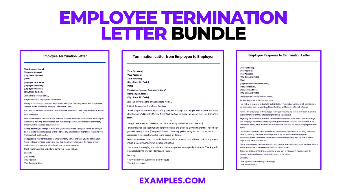 Employee Termination Letter 17+ Examples, Format, Pdf, Tips