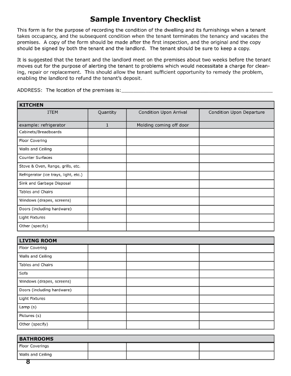 Inventory Checklist Examples 12+ Examples, Format, Google Docs, Word