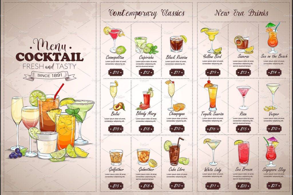 Menu Ideas for Cocktail Party Designs 14+ Examples