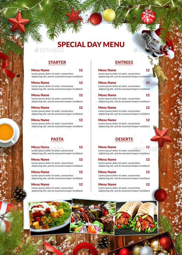 Christmas Food Menu 2024 Event Menu Examples, Format, Pdf Examples