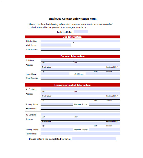 10+ Contact List Examples PDF Examples