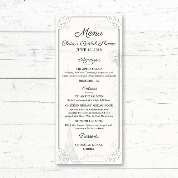 French Menu 15+ Examples, Word, Apple Pages, Illustrator, Publisher