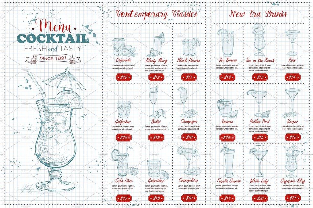 Menu Ideas for Cocktail Party Designs 14+ Examples
