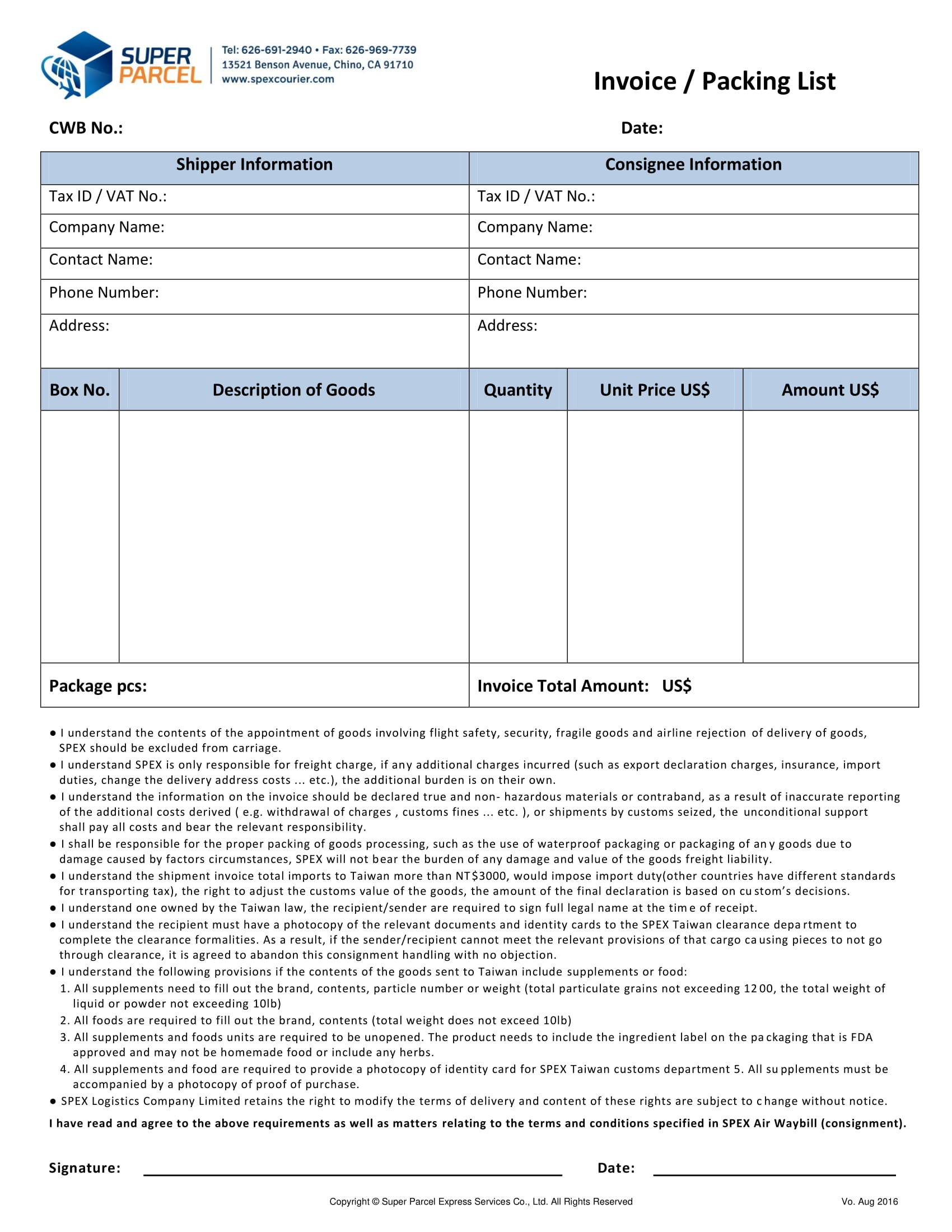 Packing List 13+ Examples, Format, Pdf