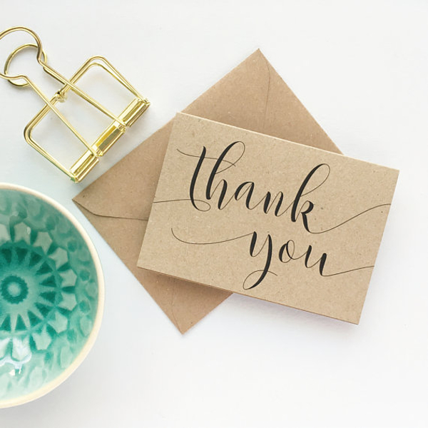 Thank You Note Card 10+ Examples