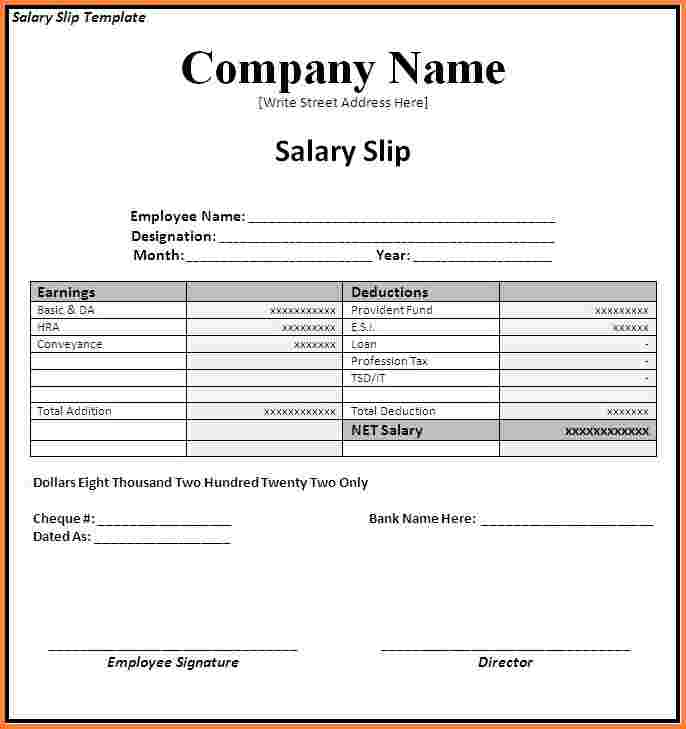9+ Salary Slip Examples PDF