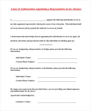 May i go to the toilet? 48+ Authorization Letter Examples - PDF, DOC | Examples