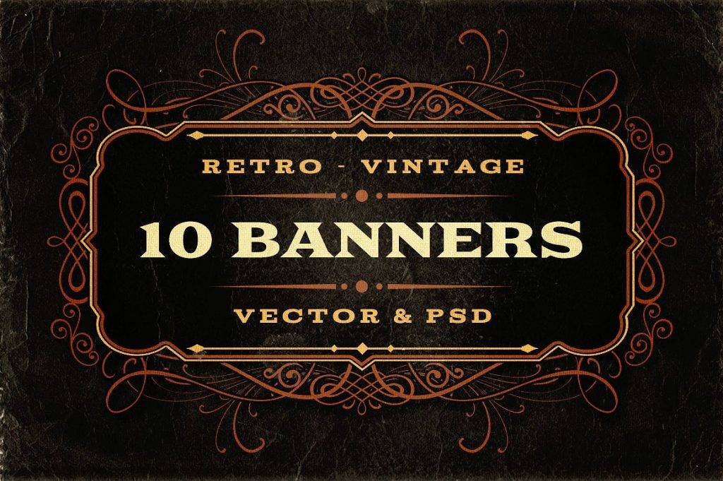 Vintage Banner 11+ Examples