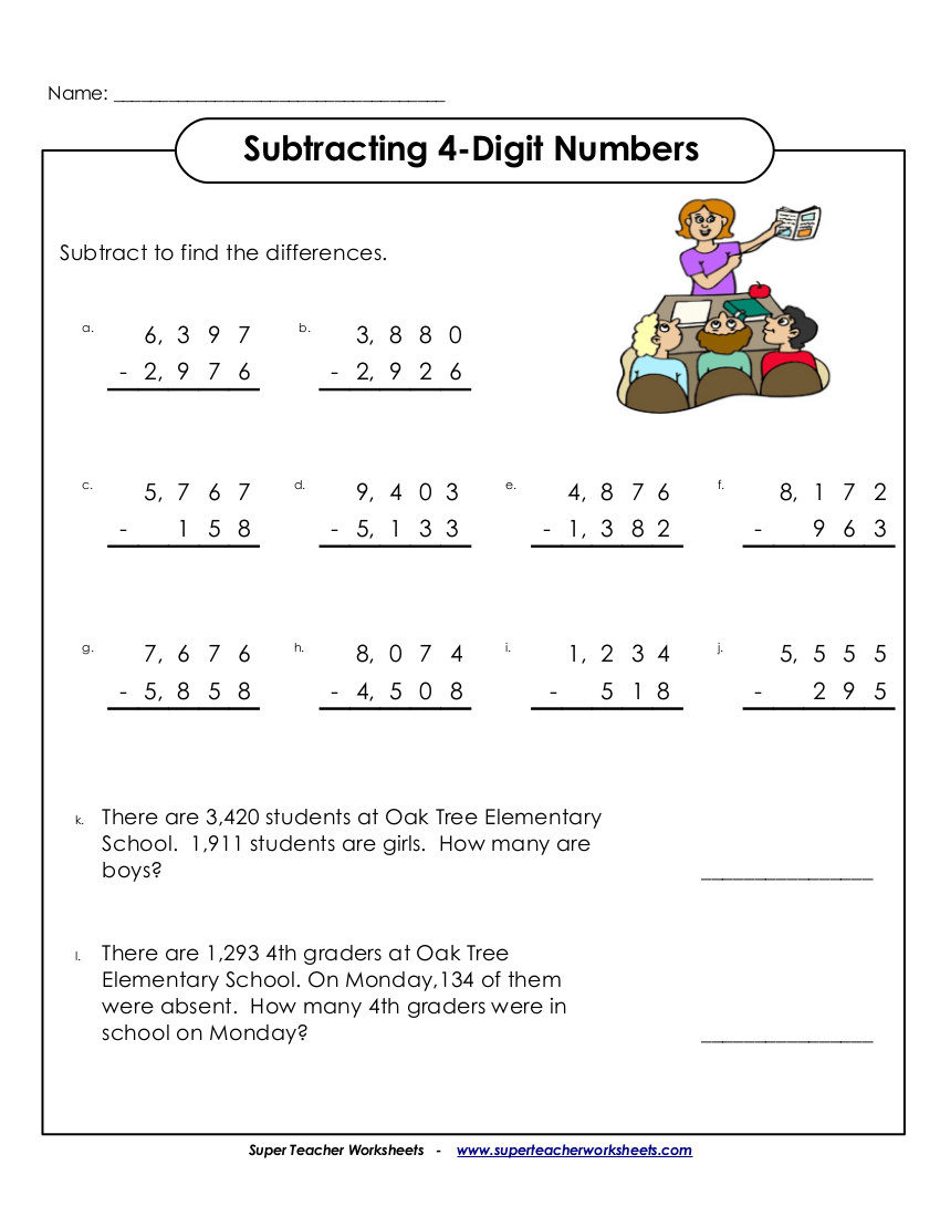 6+ Subtraction Worksheet Examples PDF Examples