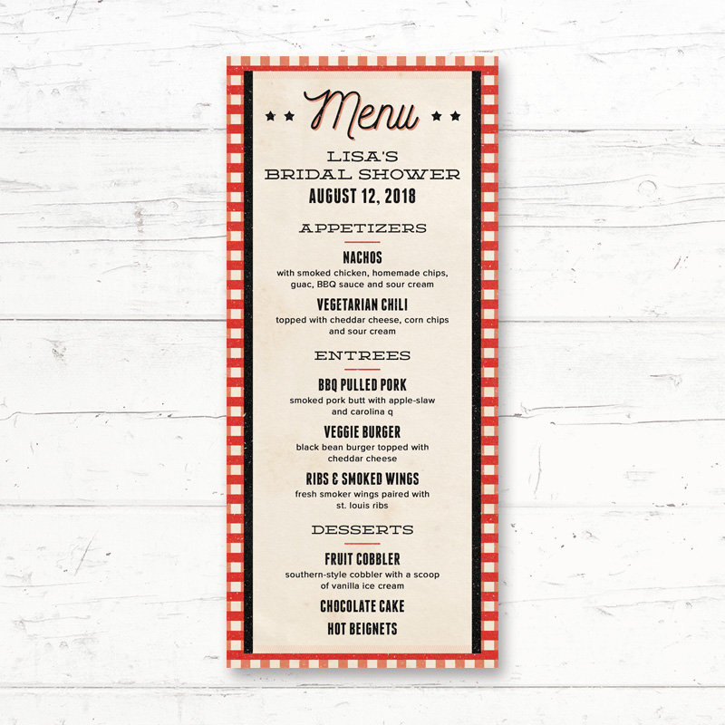 Baby Shower Menu 10+ Examples, Illustrator, Word, Pages,