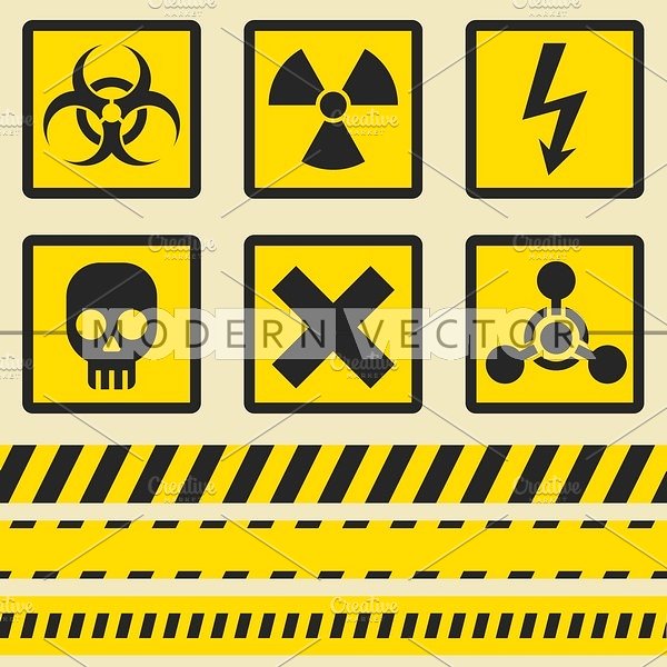 Different Types of Warning Labels 17+ PSD, Al Examples