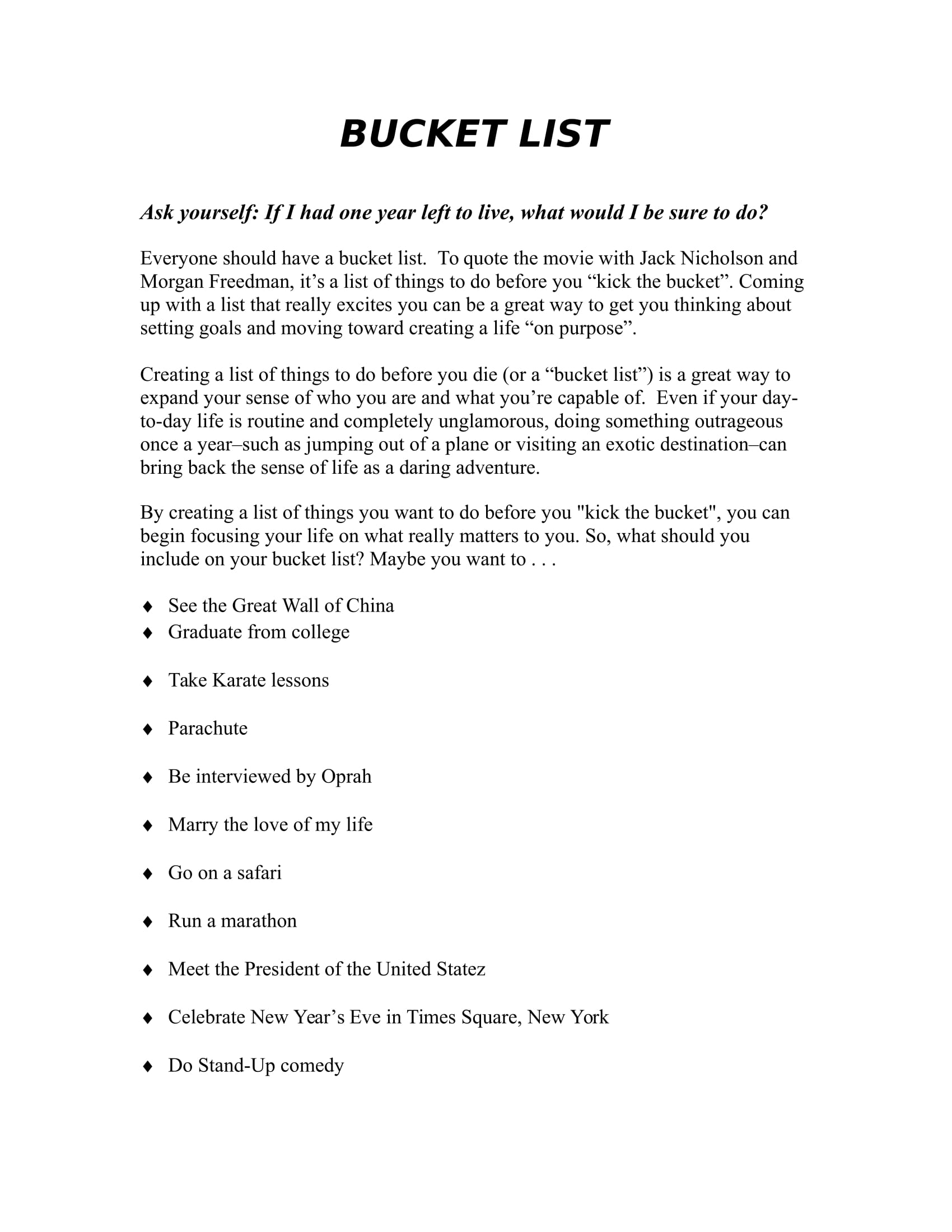 List Examples 26+ Templates in Word Examples