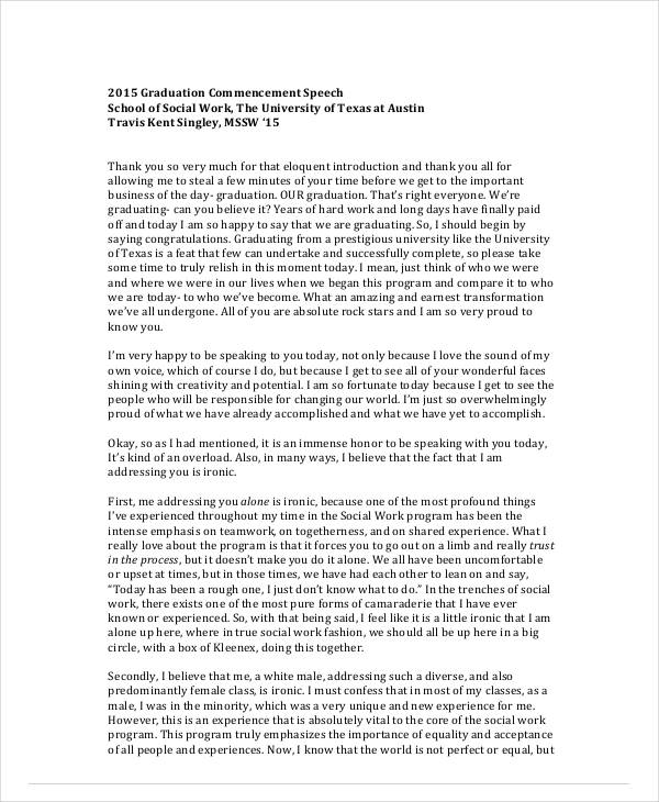 Commencement Speech 20+ Examples, Format, How to Write, PDF