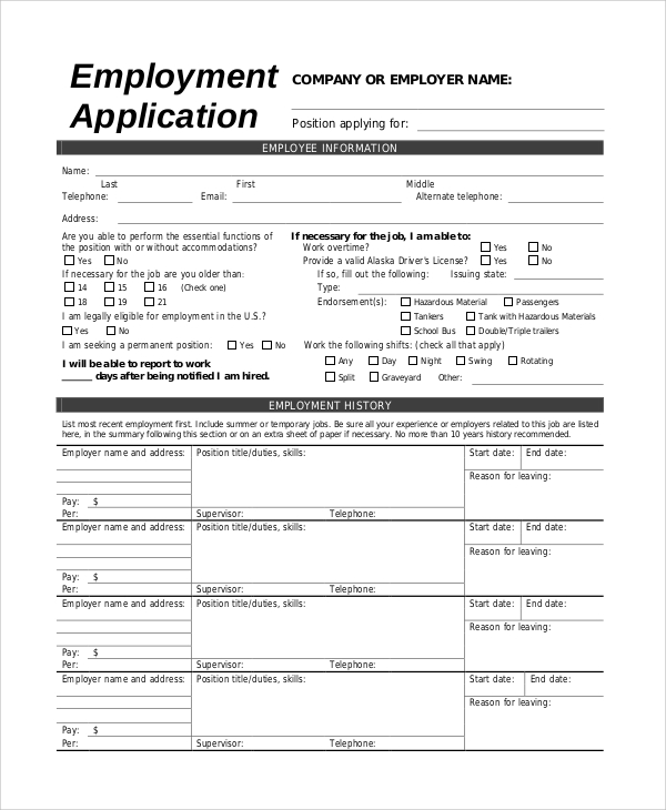 Job Application Review Form 9+ Examples, Format, Pdf