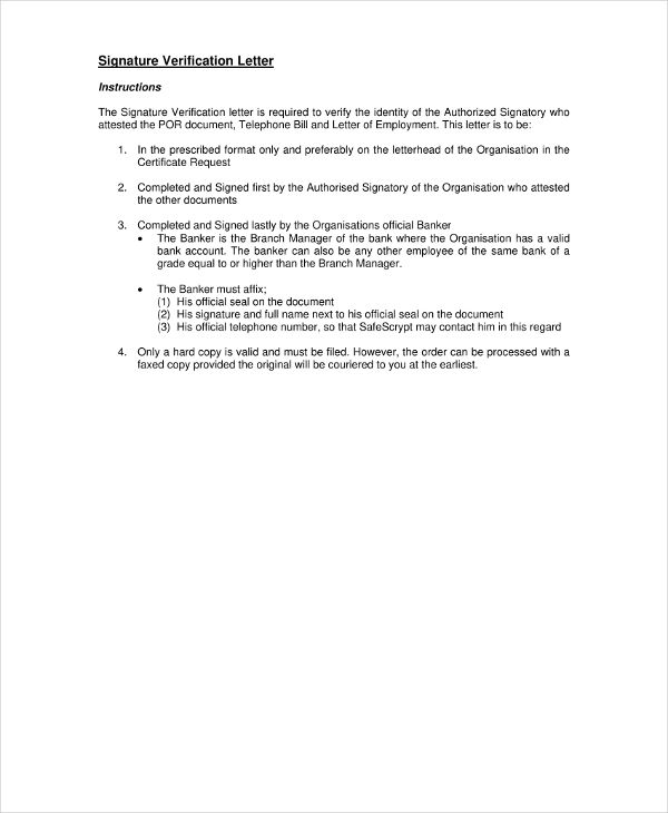 Letter of Verification 29+ Examples, Format, How to Create, PDF
