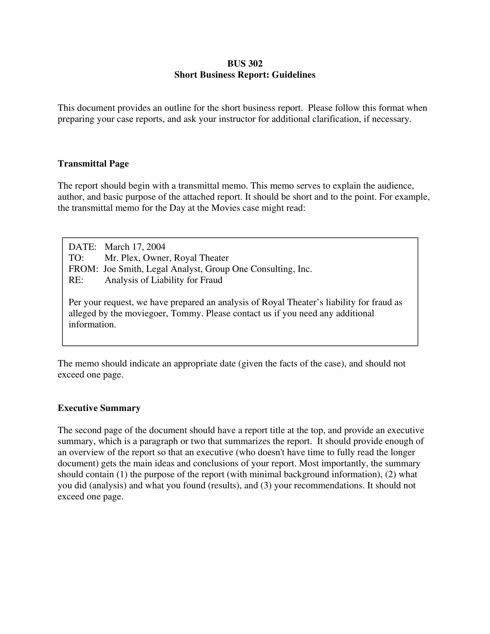 Business Analyst Report Template PARAHYENA