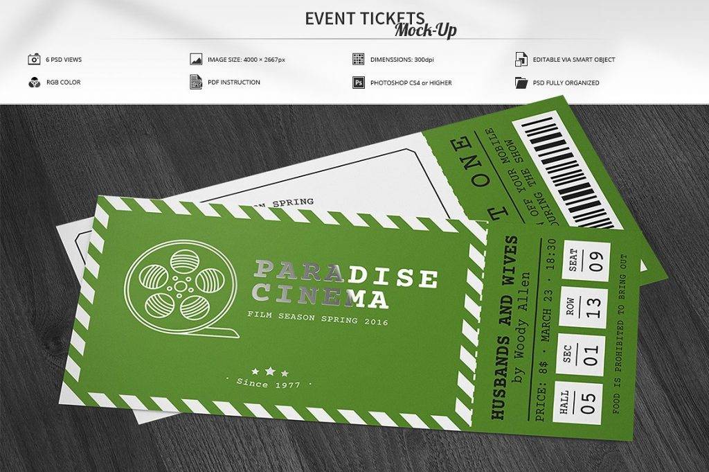 Elegant Event Ticket 23+ Examples, Illustrator, Design, Word, Pages