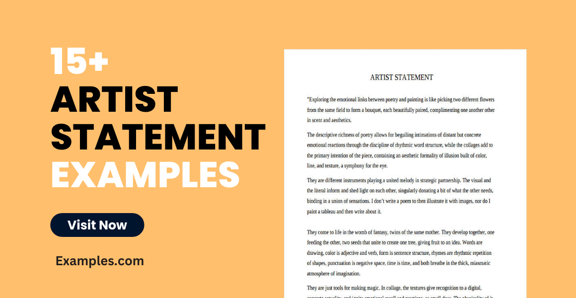 Artist Statement 15+ Examples, Format, Pdf Examples