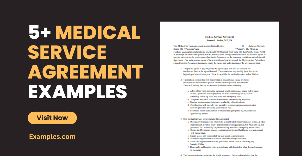 Medical Service Agreement 5+ Examples, Format, Pdf