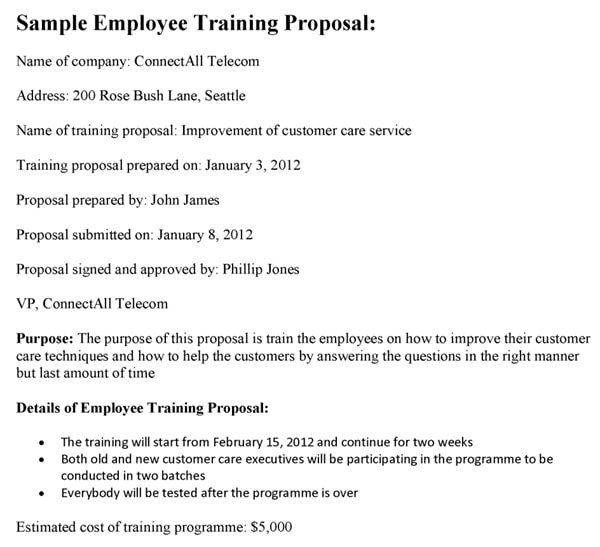 Sales Training Proposal 9+ Examples, Format, Pdf