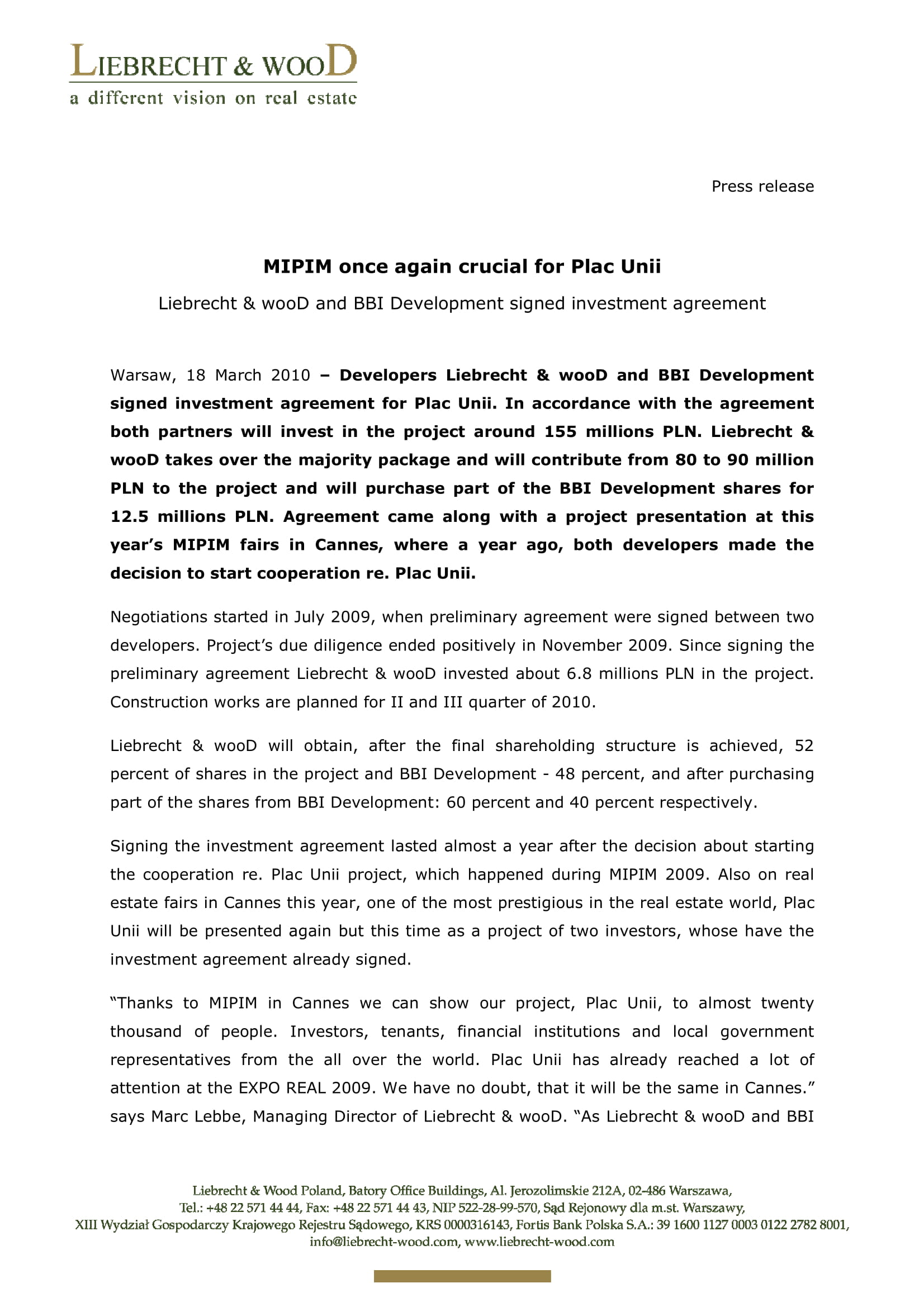 Equity Investment Agreement Template