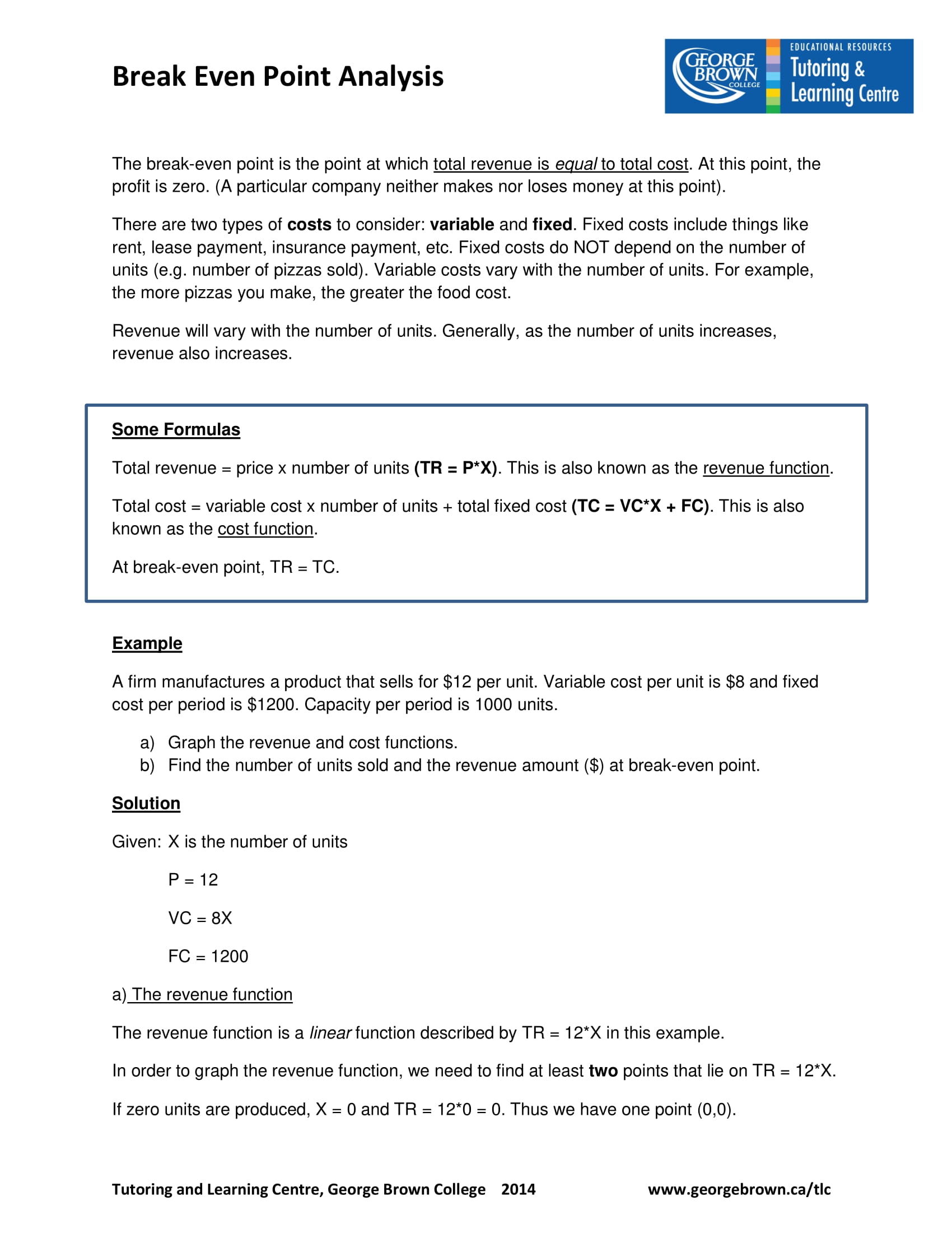 9+ Break Even Analysis Examples PDF Examples