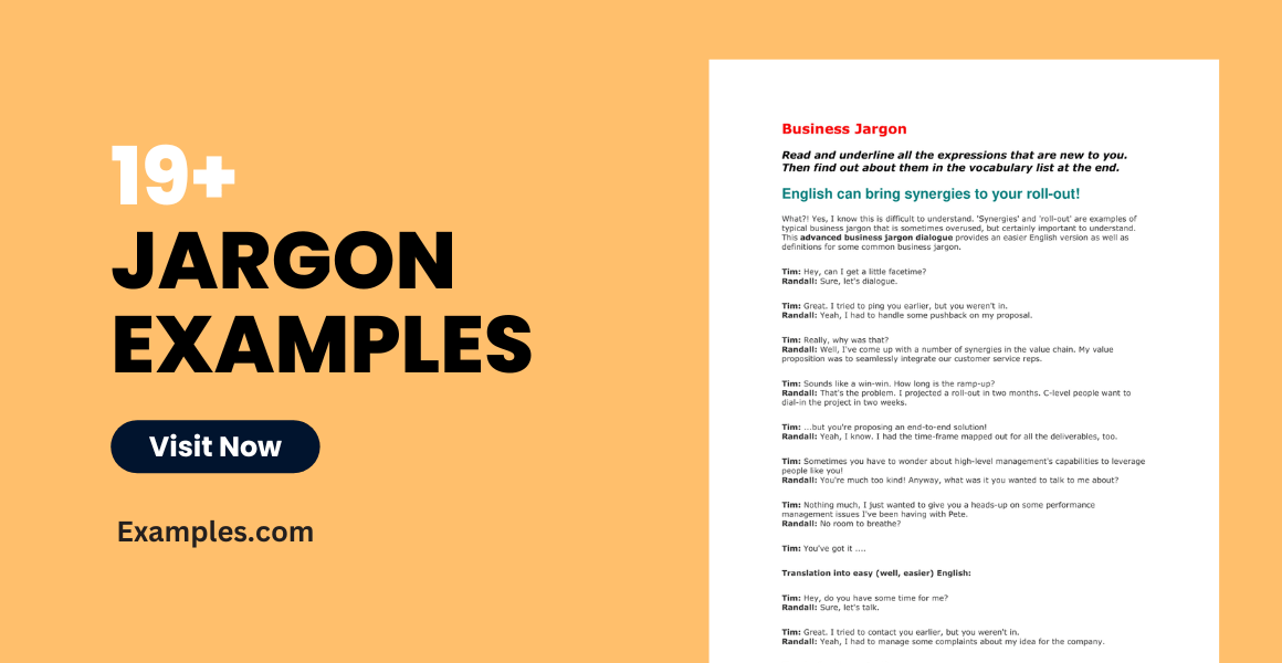 Jargon 19+ Examples, Format, Pdf Examples