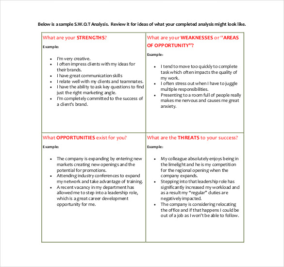 Employee SWOT Analysis 9+ Examples, Format, Pdf, Tips