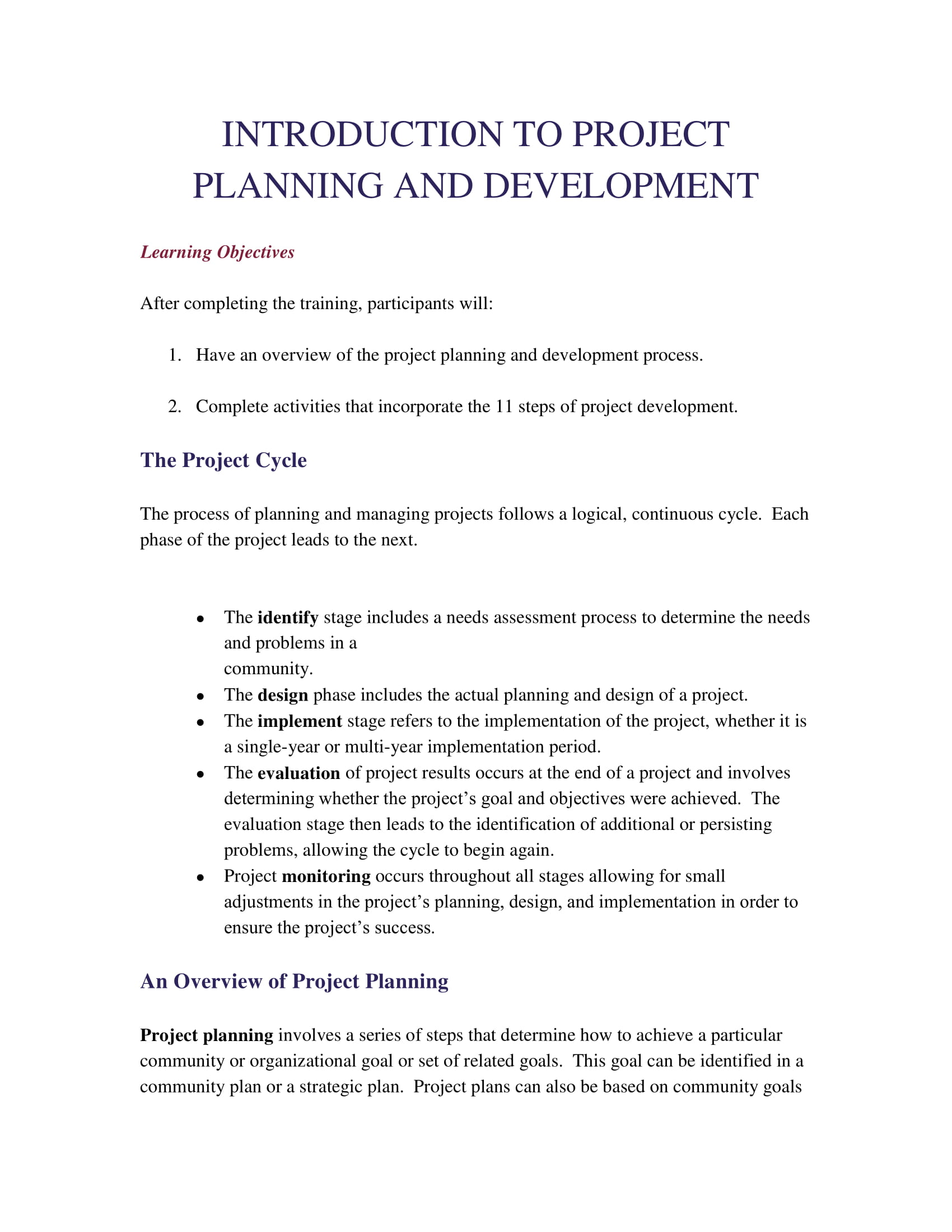 Project Action Plan Examples 21+ PDF, Word Examples