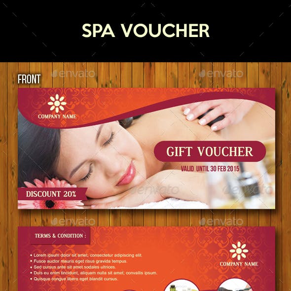 Spa Voucher 30+ Examples, Illustrator, Word, Pages, Publisher