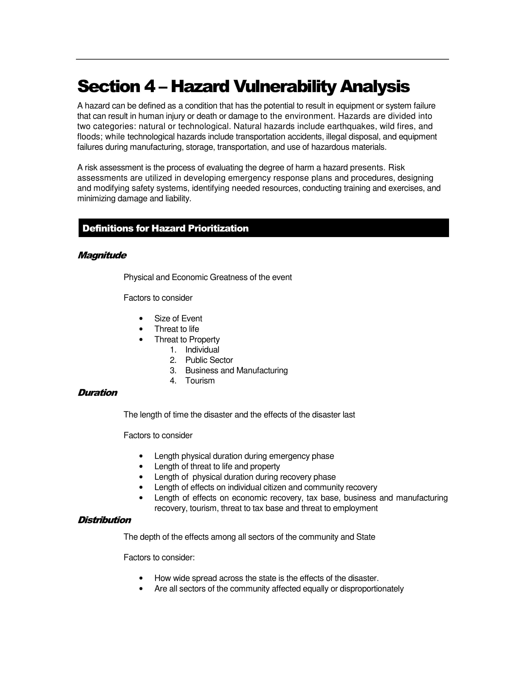 Hazard Vulnerability Analysis 12+ Examples, Format, Pdf