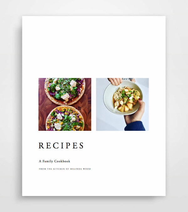 Printable Cookbook Catalog Template