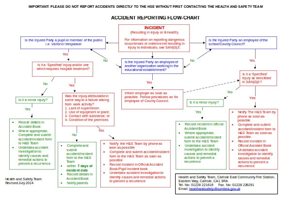 accidental reporting flow chart