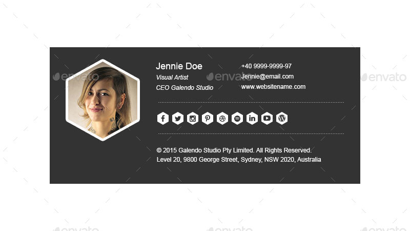 16+ Minimalist Email Signature Examples PSD, AI Examples