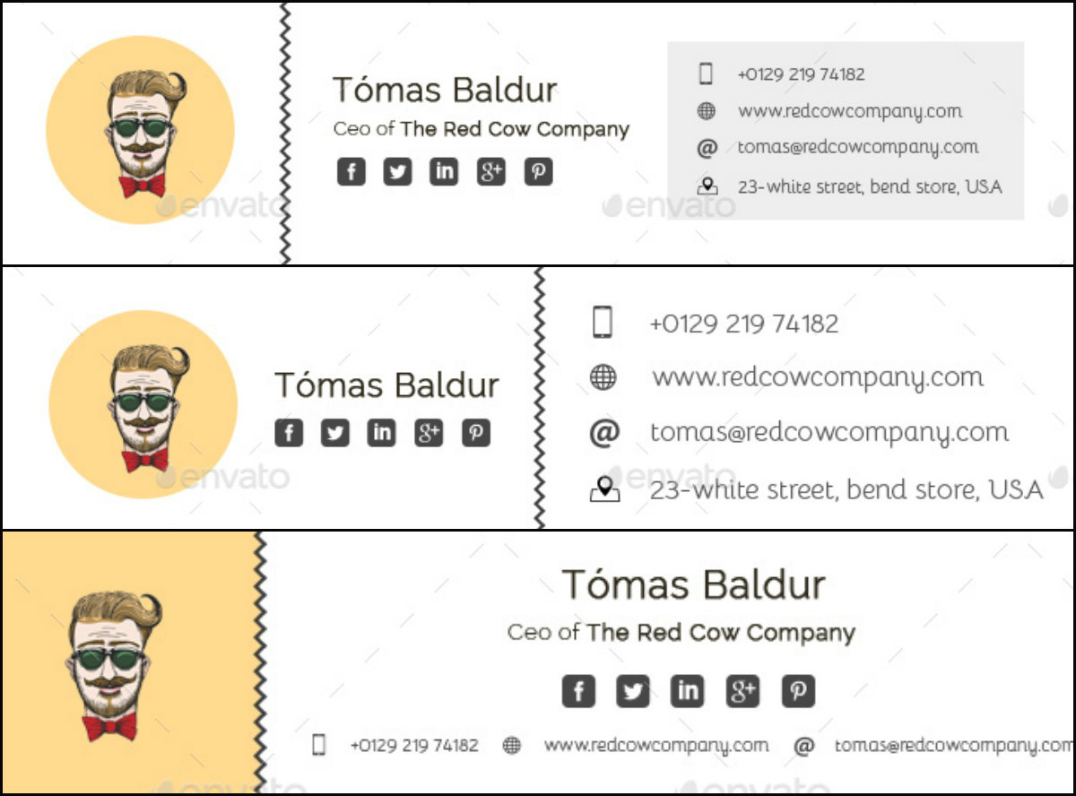 16+ Minimalist Email Signature Examples PSD, AI Examples