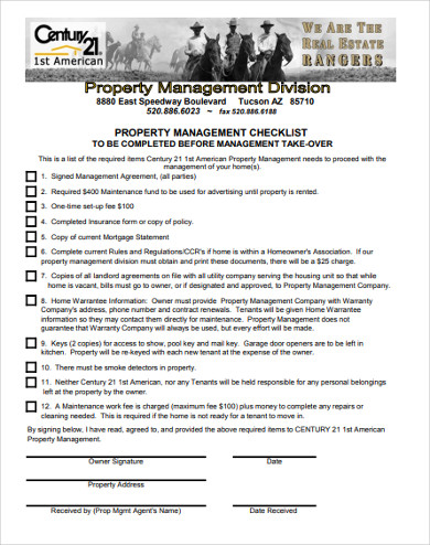 12+ Property Management Checklist Examples to Download