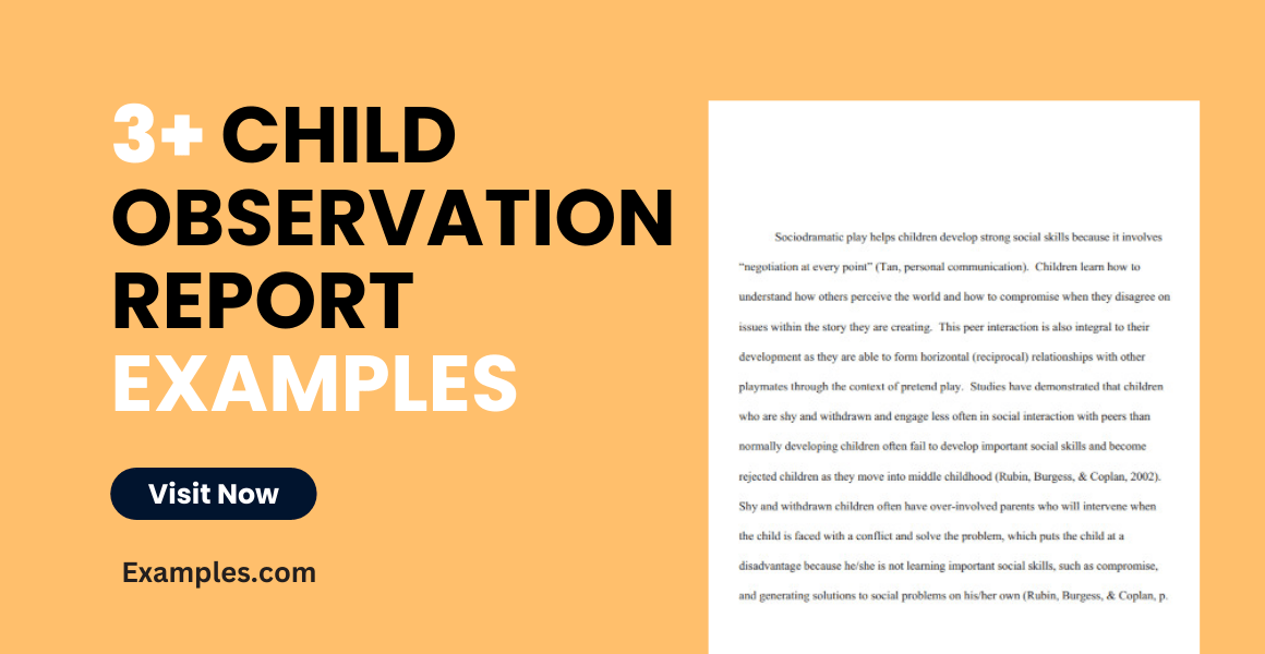 Child Observation Report Examples, Format, How to Write, Pdf
