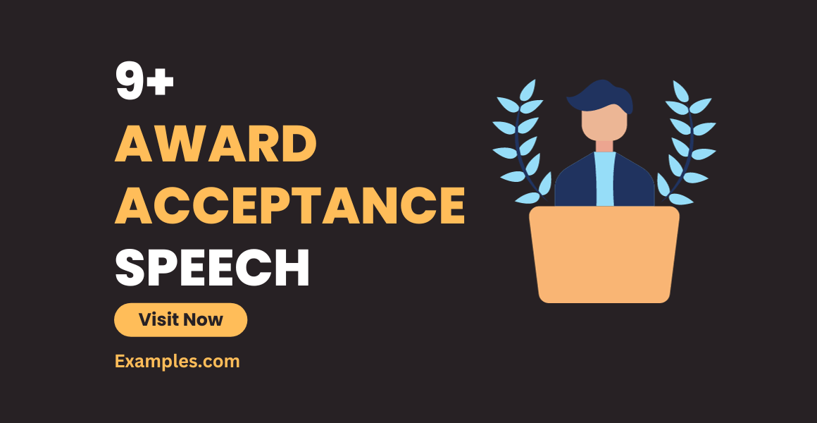Award Acceptance Speech 9+ Examples, Format, Sample