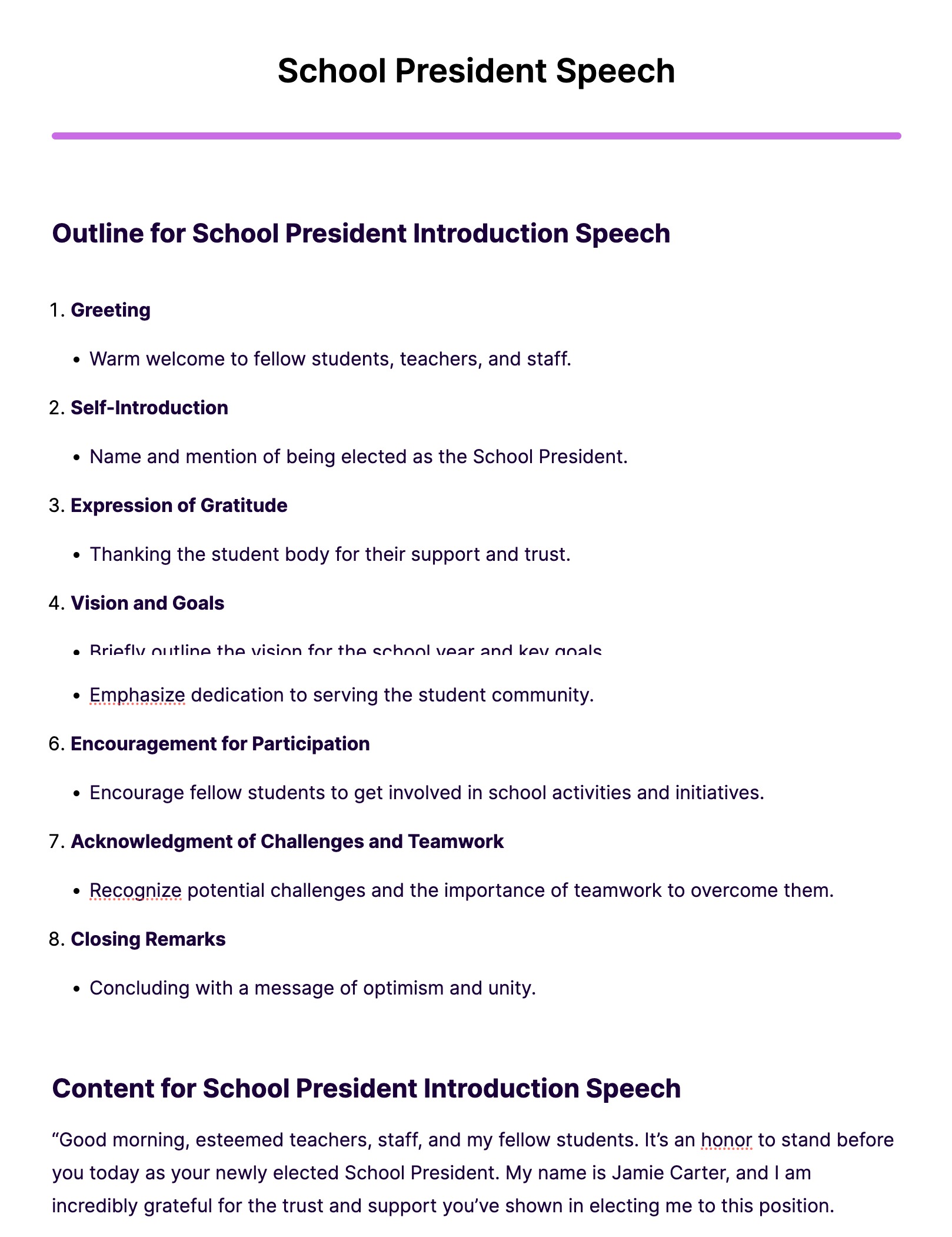 School President Speech 14+ Examples, Format, How to Write, PDF