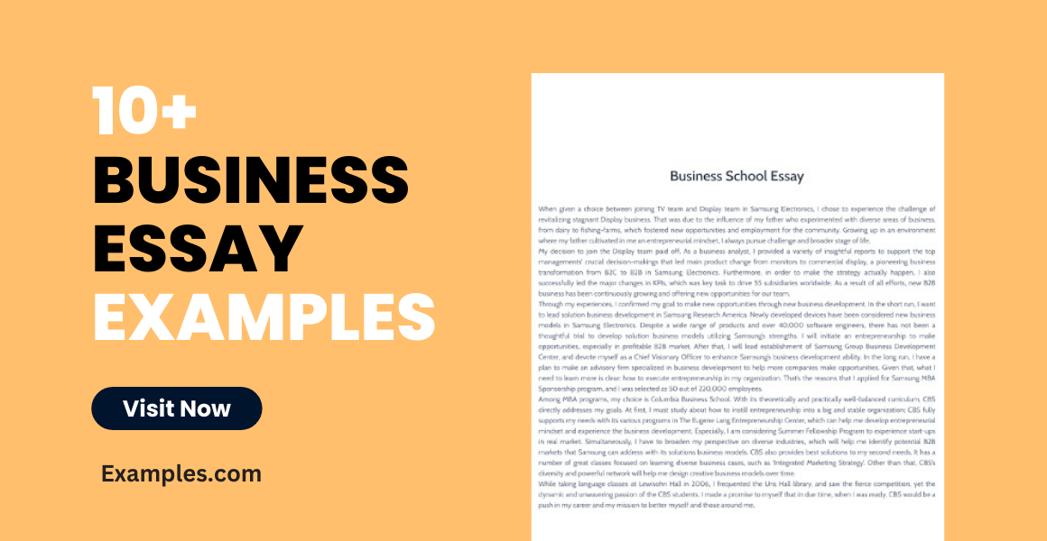 Business Essay 10+ Examples, Format, Pdf