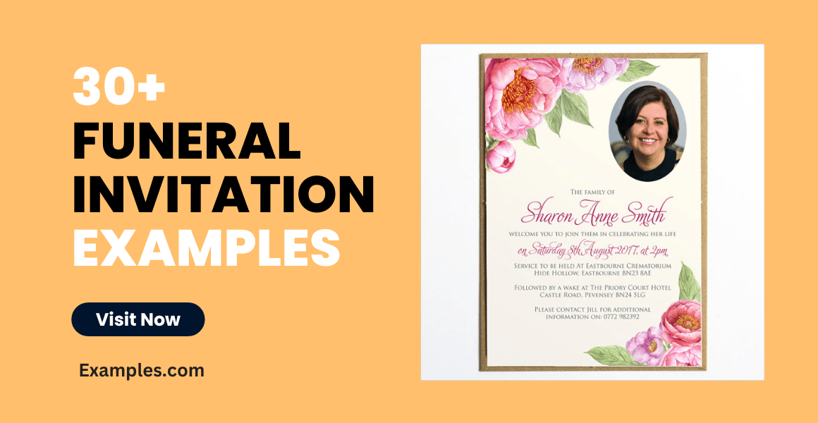 Funeral Invitation 30+ Examples, Docs, Word, How to Create, PDF