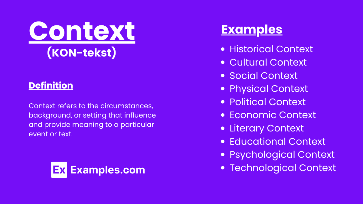 75+ Context Examples