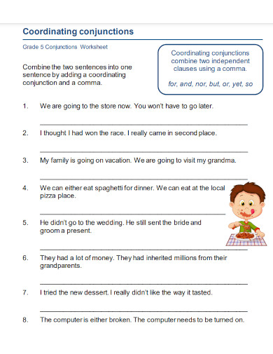20+ Coordinating Conjunction Examples