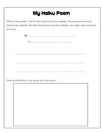 49+ Haiku Poem Examples to Download
