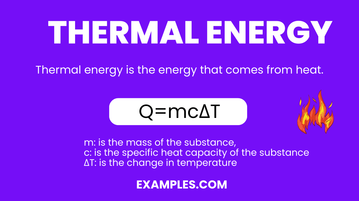 Thermal Energy 40+ Examples, Formula, Types, Functions,