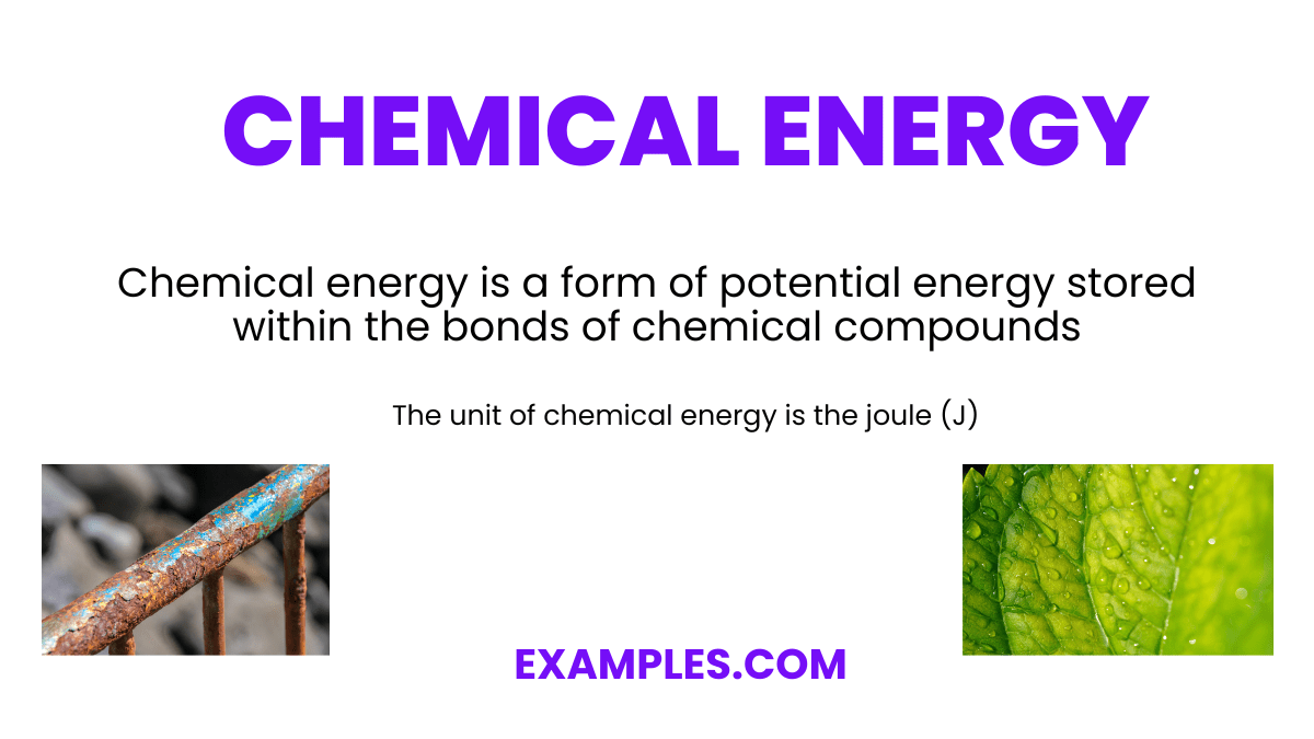 Chemical Energy 7+ Examples, Format, How to Calculate, PDF