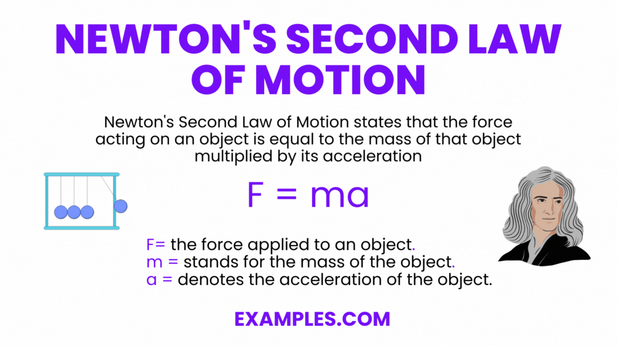 Newton's Second Law of Motion 20+ Examples, How to Use