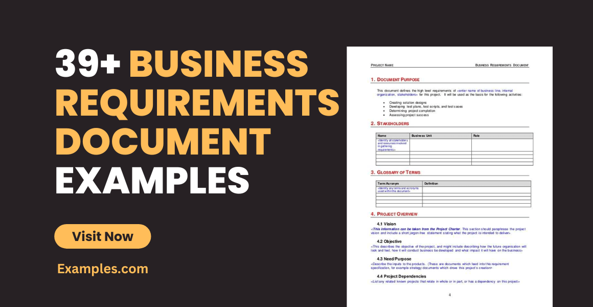 Free Printable Business Requirements Document (BRD), 55 OFF