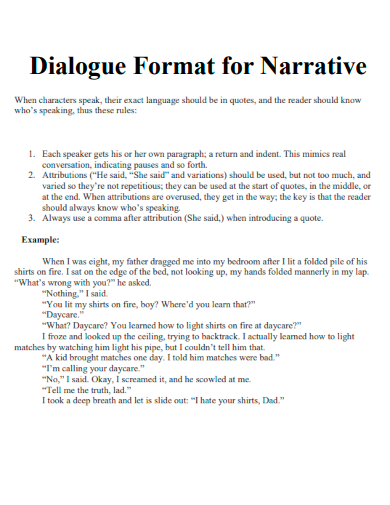 50+ Narrative Examples