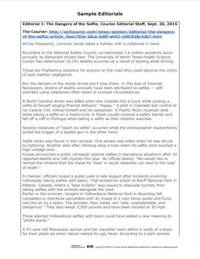 23+ Editorial Examples to Download